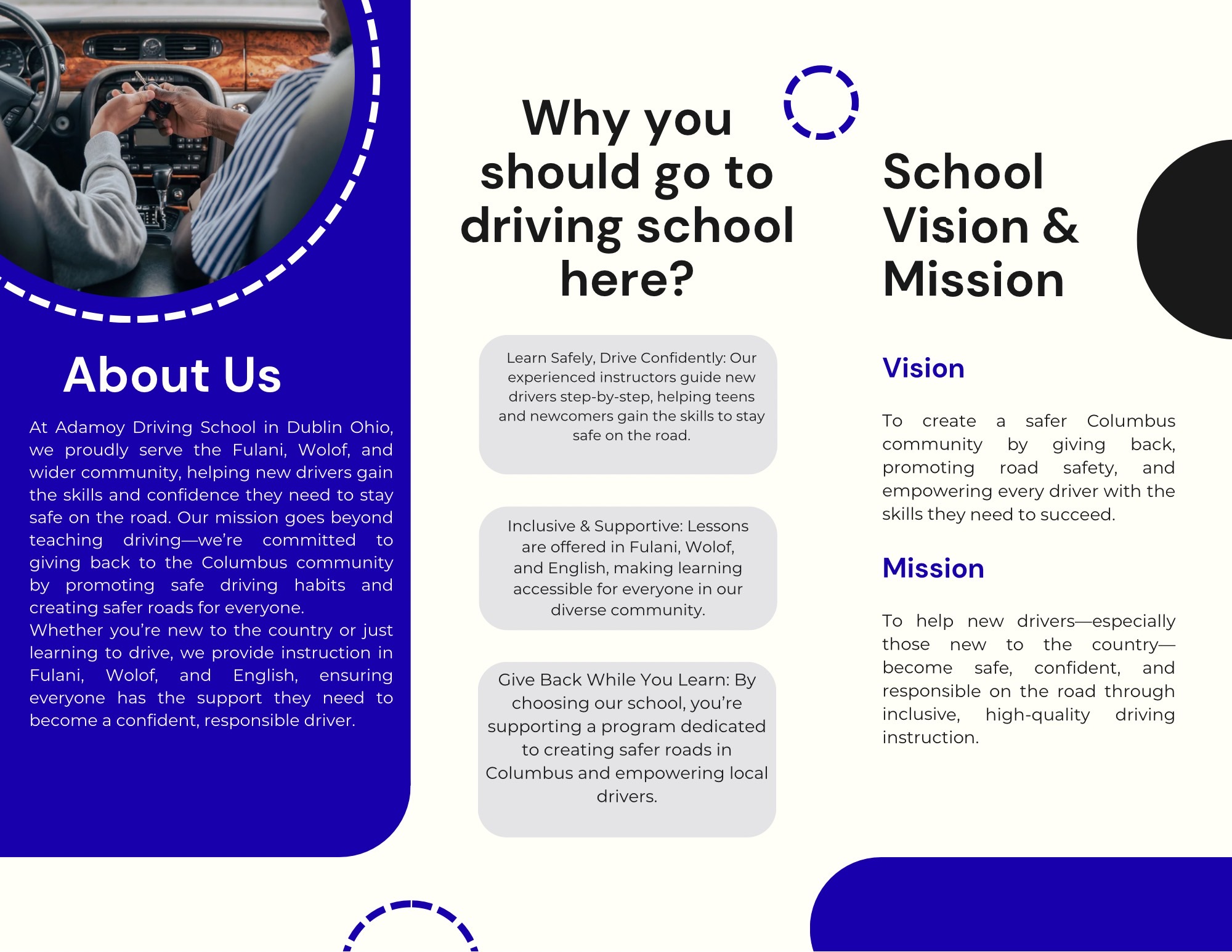 About Adamoy Driving School