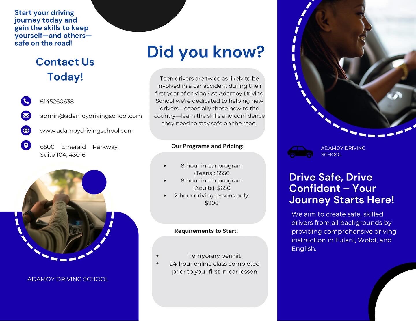 About Adamoy Driving School